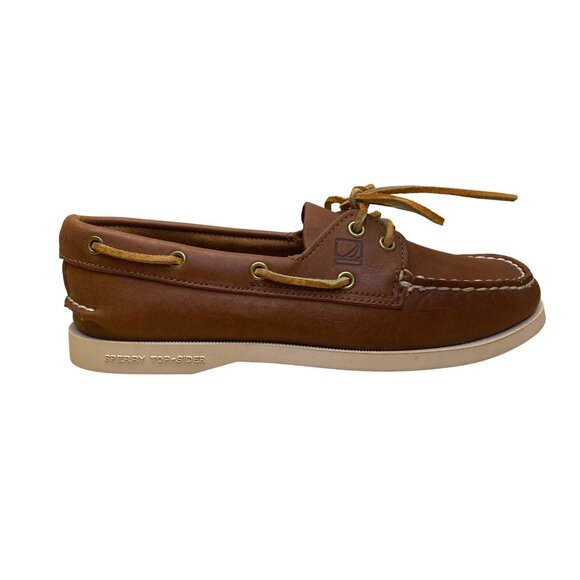 Sperry Women’s Brown Leather Casual Slip-On Top Sider Boat Shoes Size 6M - Picture 1 of 8